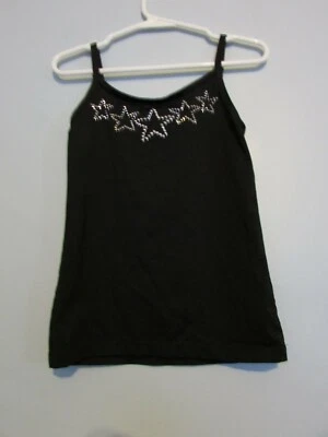 Top de leotardo negro estilo libre estrellas estrás talla 7/8 ¡¡EXCELENTE ESTADO USADO!!! Foto 1 de 2