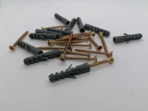 100 uds tacos de clavo tacos avellanados con tornillo avellanado (PZ3) montaje pasante 100 mm - Imagen 1 de 3