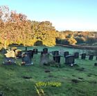 Photo 6x4 Churchyard gravestones, Gwehelog In Gwehelog Methodist churchya c2021