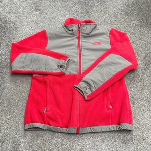 The North Face Denali Polartec Fleece Jacket Girls XL Pink Gray Full Zip Outdoor - Picture 1 of 17