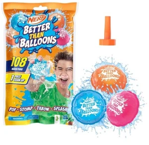 NERF Better Than Balloons Water Toys, 108 Pods, Easy 1 Piece Clean Up, #186 - Picture 1 of 5