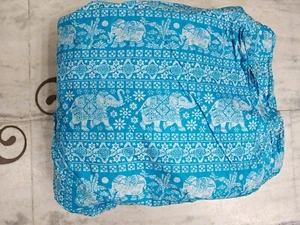 25 Yard Indian Cotton Handmade Print Fabric Sanganeri Hand Block Printed Fabric - Picture 1 of 3