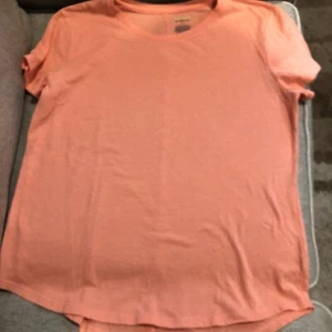 Tek Gear Essential Gear Orange Knit Top ~ Short Sleeves ~ Size Large - Picture 1 of 3