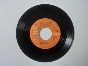ELVIS PRESLEY RETURN TO SENDER / WHERE DO YOU COME FROM - Picture 1 of 3