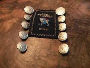 Hart Schaffner Marx Replacement Buttons Vintage Bronze Knight 2 Chest 8 Cuff Lot - Picture 1 of 3