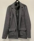 Guess Wool Sports Coat Mens Large Quilted Bib Gray Lined Pockets