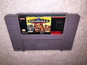 Super Pinball Behind the Mask (Super Nintendo, 1992) SNES Game Cartridge Vr Nice - Picture 1 of 5