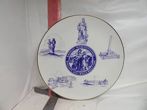 WHITMAN SESQUICENTENNIAL PLATE FROM 1986 -  SIGNED WES & SHARON COLLEY - 6/50 - Picture 1 of 3