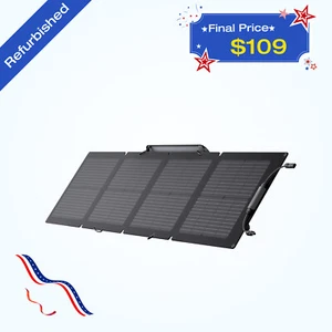 EcoFlow 110W Portable Solar Panel Foldable with Carry Case Certified Refurbished - Picture 1 of 22