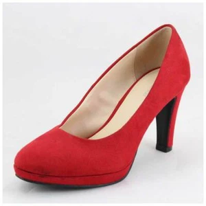Pumps Gr. 36 High Heels mit Plateau rot (#3522)  - Bild 1 von 7