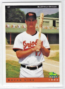 1993 Bluefield Orioles (Advanced Rookie-Baltimore Orioles) Bryan Link