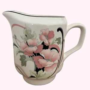 Sango Quadrille Anastasia Mini Pitcher Creamer Pink Floral Signed Andre Richard - Picture 1 of 8
