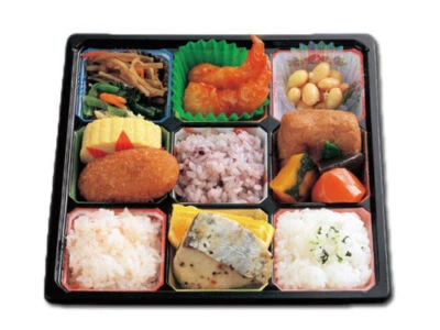 50 Set Japanese Disposable Bento Box Microwave Safe Lunch Tray JP - Image 1 of 3