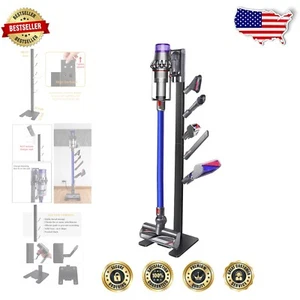 Stable 5-Hook Vacuum Storage Stand for V15 Detect, V11, V10 Models - Easy Setup - Picture 1 of 11