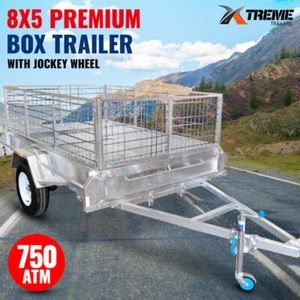 8x5 Box Trailer Galvanised 900mm Cage Fully Welded Single Axle Braked Xtreme - Picture 1 of 9