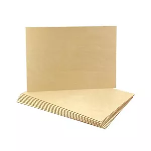 9 Pack 1/16 X 12 X 17 Inch Thin Birch Plywood Sheets for Lasercuting DIY Craf - Picture 1 of 3