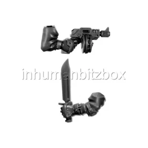 NCOR25 PAIRE BRAS COUTEAU PISTOLET ORLOCK NECROMUNDA  WARHAMMER W40K BITZ 44-45 - Picture 1 of 1