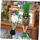 Set of 2 St.Patrick's Day Gnome Rainbow Tomte Handmade Irish Leprechaun Nisse 