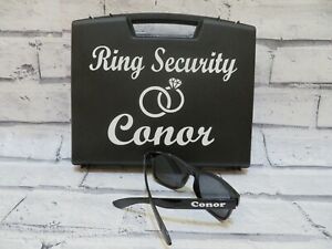 Ring Security Box comes with FREE Ring Security sunglasses, ring bearer page boy
