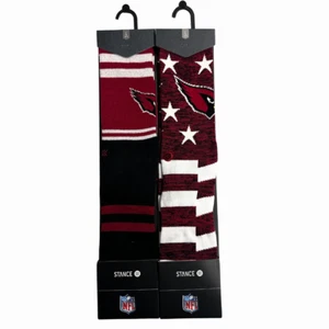 Stance NFL Arizona Cardinals 2PACK Crew Socks Size L 9-12 - Picture 1 of 4