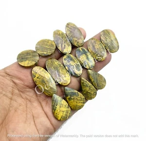 Natural Stick Tiger Eye 4 Pairs, Earings Pairs Loose Gemstone Cabochon - Picture 1 of 9