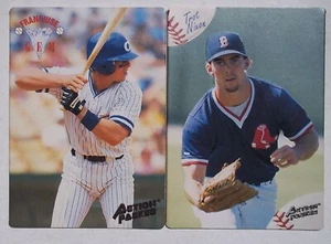 1994 ACTION PACKED BASEBALL. 2 PROTOTYPE CARDS. #1 TROT NIXON, #3 RUSS DAVIS. - Picture 1 of 2
