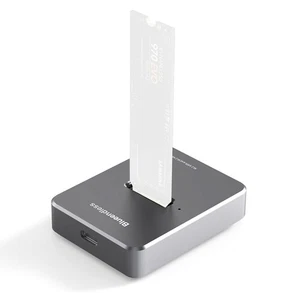 Aluminium Alloy USB 3.1 NVME+SATA SSD Enclosure M Key USB M.2 Docking Station a - Afbeelding 1 van 12