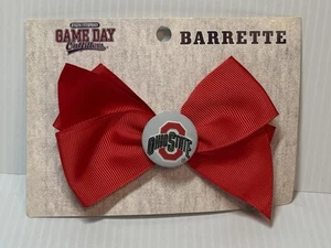 Ohio State University OSU Buckeyes Hair Bow Barrette Game Day Outfitters NCAA - Picture 1 of 7