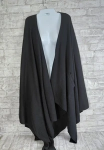 Zestt Organic Cotton Travel Wrap Womens One Size Black Lagenlook Sustainable - Picture 1 of 5