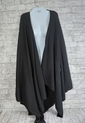 Zestt Organic Cotton Travel Wrap Womens One Size Black Lagenlook Sustainable - Image 1 of 4