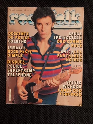 Rock & Folk 1980 166 BRUCE SPRINGSTEEN STEVIE WONDER INMATES CHIC BERNARD DEWARD - Image 1 of 4