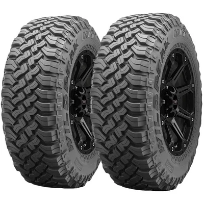 (QTY 2) LT255/85R16 Falken Wildpeak M/T01 123Q Load Range E Black Wall Tires Foto 1 de 4