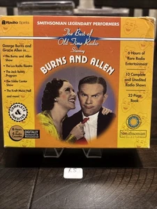 Burns and Allen(Radio Spirits and the Smithsonian) 4 AUDIO CASSETTES Like New R5 - Foto 1 di 2