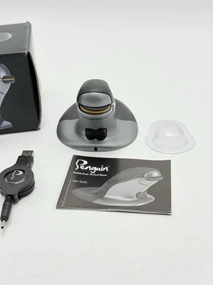 Posturite Penguin Vertical Mouse Ergonomic Wireless Size Small VERY STICKY READ* - Image 1 of 4