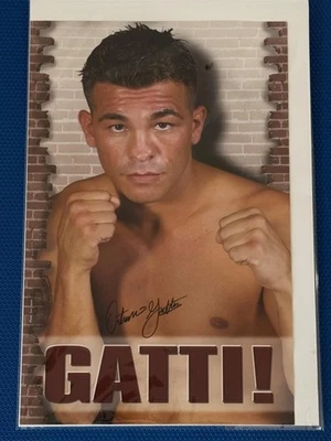 Foto póster firmada autografiada del Salón de la Fama del Boxeo Arturo Gatti 11x17 RARA Foto 1 de 4