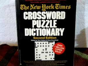 THE NEW YORK TIMES CROSSWORD PUZZLE DICTIONARY - SECOND EDITION - 1986 - Picture 1 of 1