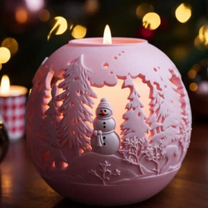 Christmas Ball Mould Rose Flower Cake Decor Candle Mold DIY Craft Baking Tools - Picture 1 of 13