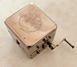 OLD  RAZOR DOUBLE EDGE BLADE SHARPENER ROLLFIX GERMAN, REPAIRED WORKING - Picture 1 of 19