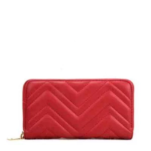 Acess Damen lange Geldbörse mit gewelltem Zickzack Design VKP1617 - rot - Bild 1 von 1