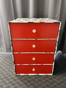 Vintage Looney Tunes Storage Organizer 90s kids bin toy box night stand cabinet - Picture 1 of 13