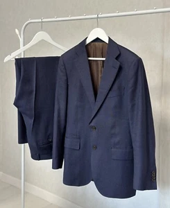 Traje Blazer/Pantalones Suitsupply LAZIO Lana Lana Lana Hombre Dos Botones Azul Marino Talla 50 - Imagen 1 de 17