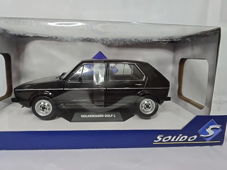 VW Volkswagen Golf L - 1983 - black - SOLIDO 1 18