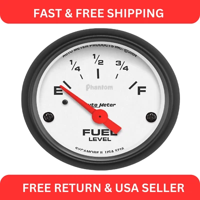 Medidor de nivel de combustible eléctrico AutoMeter 5716 Phantom Foto 1 de 2