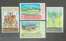 STAMPS BARBADOS 1966 INDEPENDENCE U/MINT - #6747