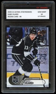 GABE VILARDI 2020-21 UPPER DECK UD STAR HOCKEY 1ST GRADED 10 ROOKIE CARD KINGS