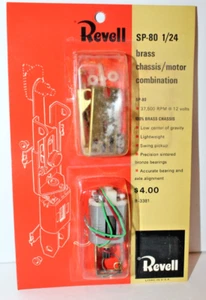 VINTAGE REVELL SP-80 BRASS CHASSIS/MOTOR COMBINATION 1/24 SCALE NOS 1965 - Picture 1 of 4