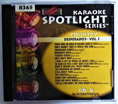 KARAOKE CD+G - Spotlight Series:  Country - DESPERADO'S - Vol. 1, 15 Tracks - Image 1 of 3