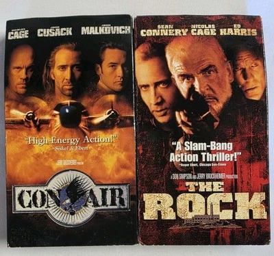 VHS Action Movie Lot - The Rock - Con Air Tested+ - Image 1 of 4