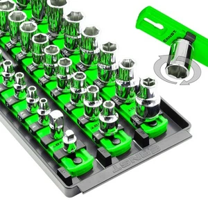 8481 Socket Boss 3-Rail Multi-Drive Socket Holder Tray for Toolbox, Twist-Loc... - Picture 1 of 6