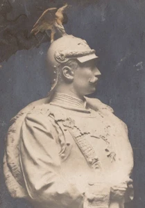 RPPC Bust of Kaiser Wilhelm II, last German Emperor & King of Prussia. c1920 - Picture 1 of 4